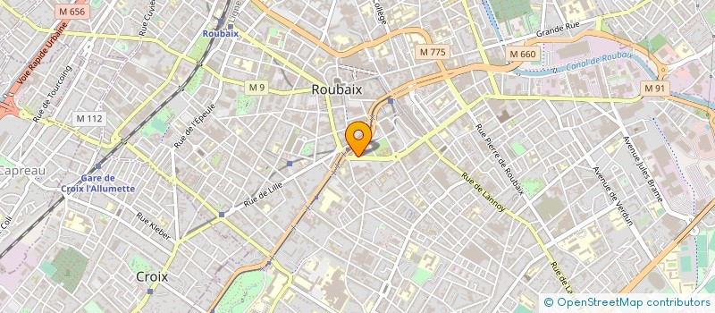 localisation de l'entreprise MONSIEUR MARC VASSEUR à ROUBAIX