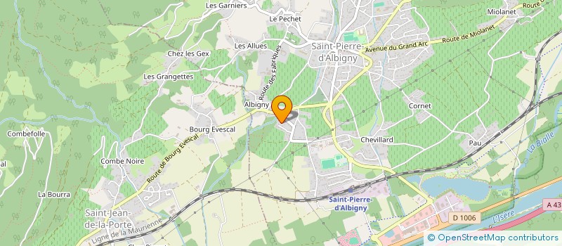 localisation de l'entreprise MONSIEUR MARC VASSEUR  SAINT-PIERRE-D'ALBIGNY