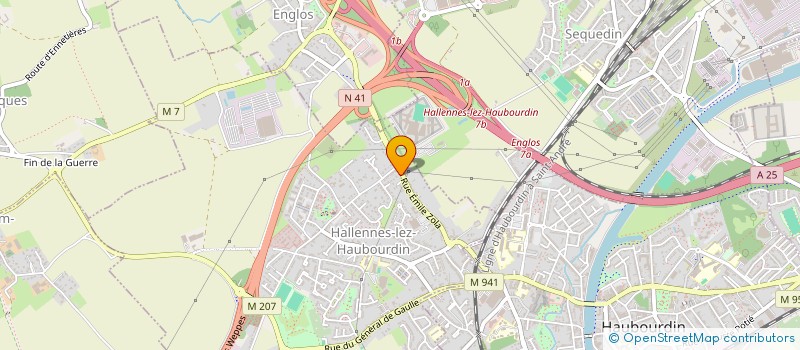 localisation de l'entreprise MONSIEUR MARC VASSEUR  HALLENNES-LEZ-HAUBOURDIN