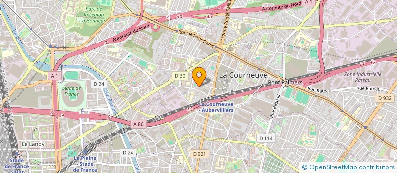 localisation de l'entreprise MONSIEUR MARC VENET  LA COURNEUVE