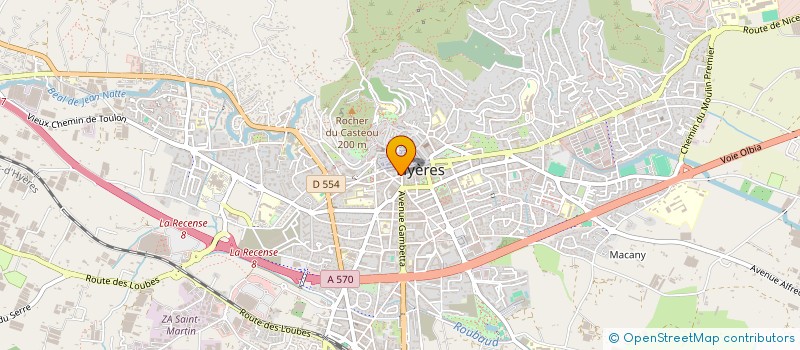 localisation de l'entreprise MONSIEUR MARC VERDINO à HYERES