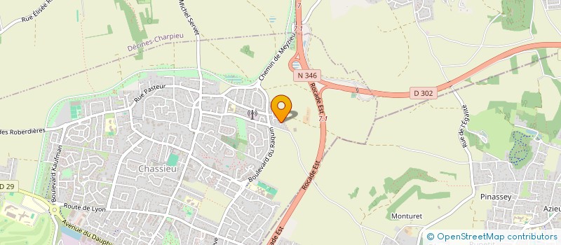 localisation de l'entreprise MONSIEUR MARC VERGNAUD  CHASSIEU