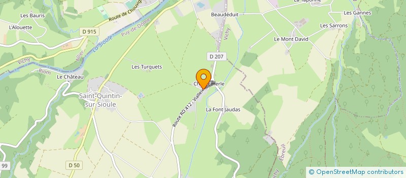 localisation de l'entreprise MONSIEUR MARC VERILLON à SAINT-QUINTIN-SUR-SIOULE