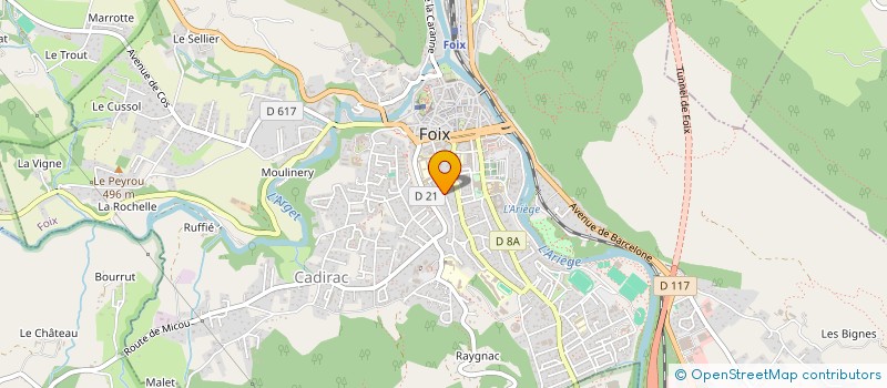 localisation de l'entreprise MONSIEUR MARC VERNUSSE à FOIX