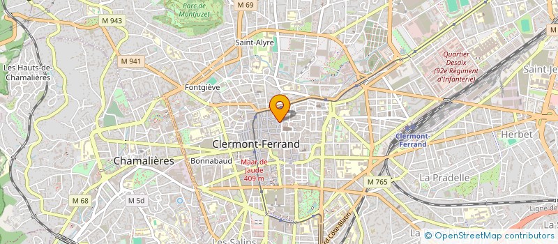 localisation de l'entreprise MONSIEUR MARC VERRIER  CLERMONT-FERRAND