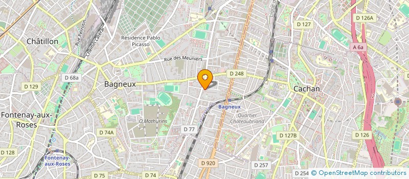 localisation de l'entreprise MONSIEUR MARC VERVEUR à BAGNEUX