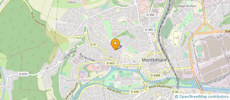 localisation de l'entreprise MONSIEUR MARC VESIN  MONTBELIARD