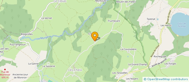 localisation de l'entreprise MONSIEUR MARC VEYCHARD  MANZAT