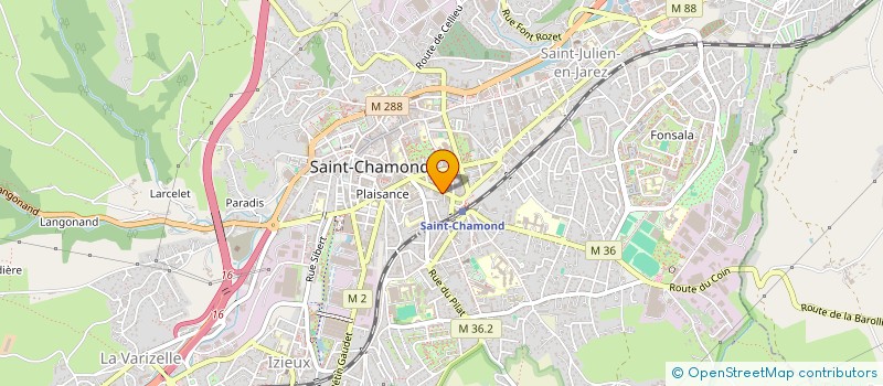 localisation de l'entreprise MONSIEUR MARC VEYRE à SAINT-CHAMOND