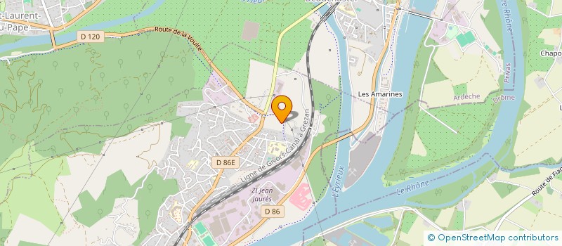 localisation de l'entreprise MONSIEUR MARC VEZIAN à LA VOULTE-SUR-RHONE