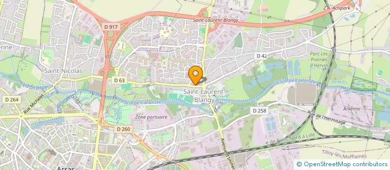 localisation de l'entreprise MONSIEUR MARC VIART  SAINT-LAURENT-BLANGY