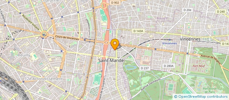 localisation de l'entreprise MONSIEUR MARC VIDAL à SAINT-MANDE