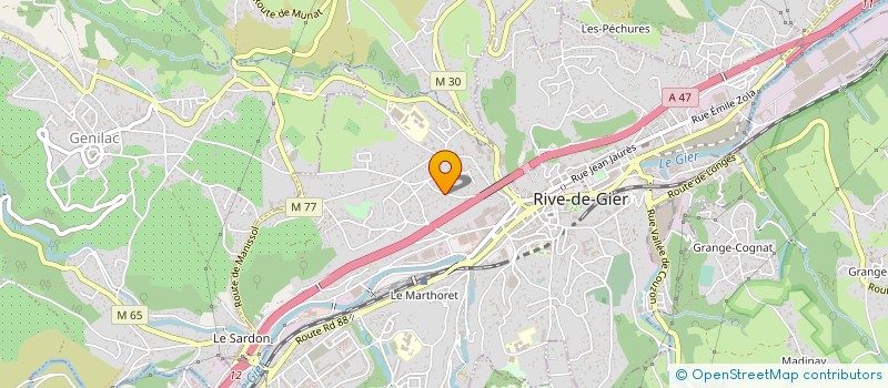 localisation de l'entreprise MONSIEUR MARC VIDAL  RIVE-DE-GIER
