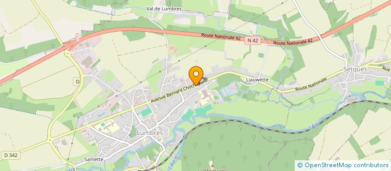 localisation de l'entreprise MONSIEUR MARC VIGNON  LUMBRES