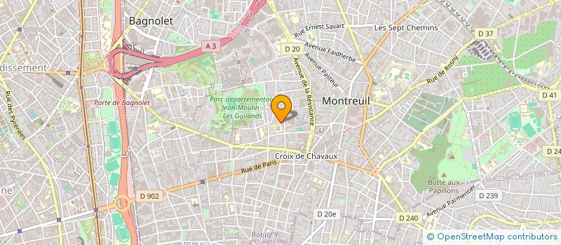 localisation de l'entreprise MONSIEUR MARC VILLA à MONTREUIL