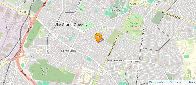 localisation de l'entreprise MONSIEUR MARC VILLETTE  LE GRAND-QUEVILLY