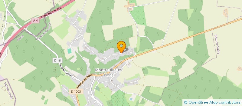 localisation de l'entreprise MONSIEUR MARC VINAY  MONTREUIL-AUX-LIONS