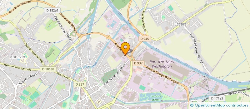 localisation de l'entreprise MONSIEUR MARC-VINCENT MAIRESSE à BETHUNE