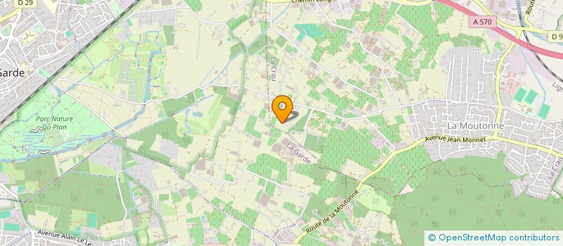 localisation de l'entreprise MONSIEUR MARC VOLPIN  LA CRAU