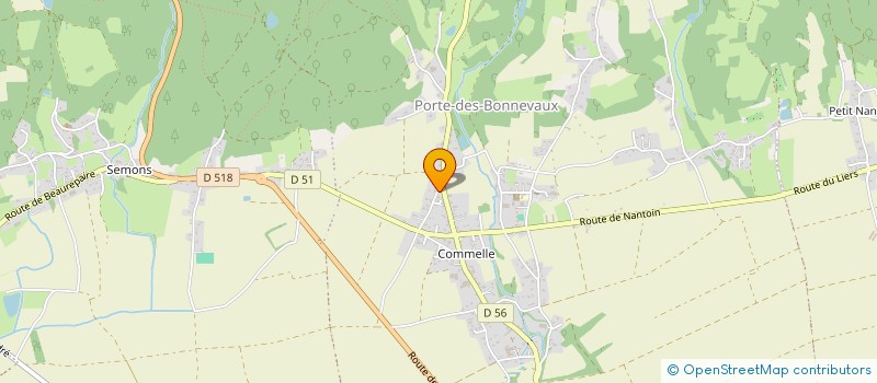 localisation de l'entreprise MONSIEUR MARC VUILLAUMIER  PORTE-DES-BONNEVAUX