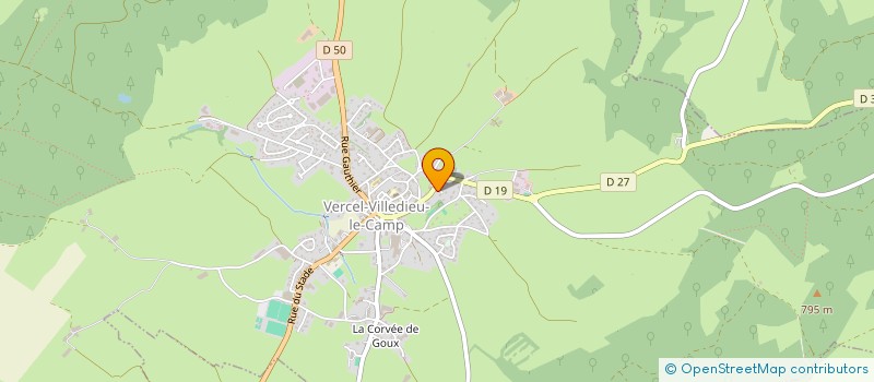 localisation de l'entreprise MONSIEUR MARC VUILLE  CHAUX-LES-PASSAVANT