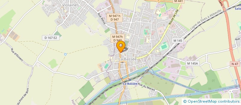 localisation de l'entreprise MONSIEUR MARC WALLARD  LA BASSEE