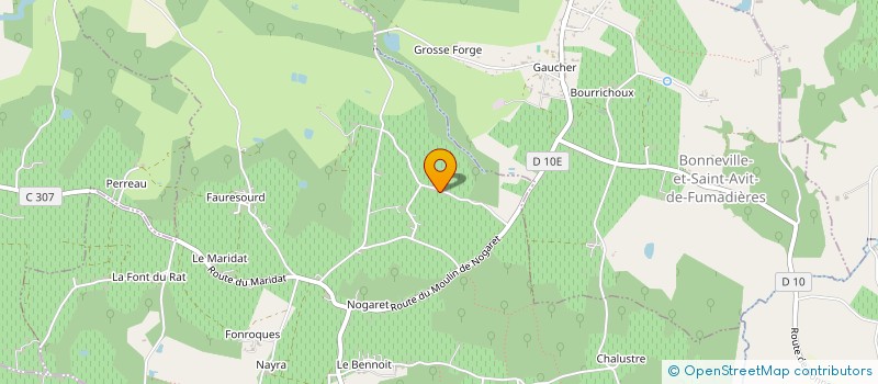 localisation de l'entreprise MONSIEUR MARC WALLIER  SAINT-ANTOINE-DE-BREUILH