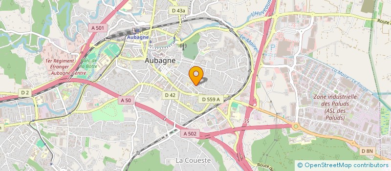 localisation de l'entreprise MONSIEUR MARC WEGEL à AUBAGNE