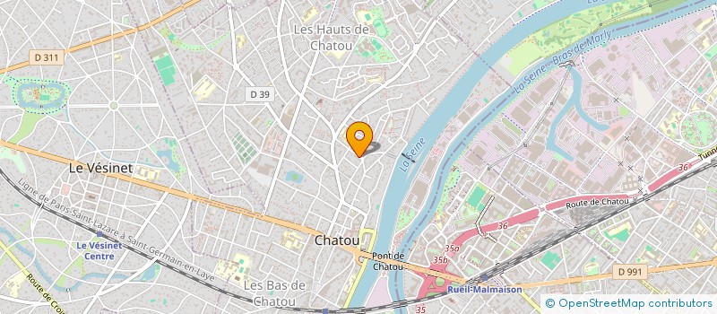 localisation de l'entreprise MONSIEUR MARC WERTMULLER  CHATOU