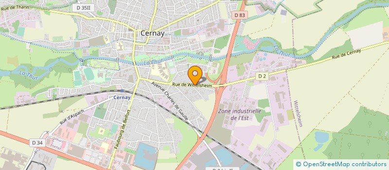 localisation de l'entreprise MONSIEUR MARC WOJCIK  CERNAY