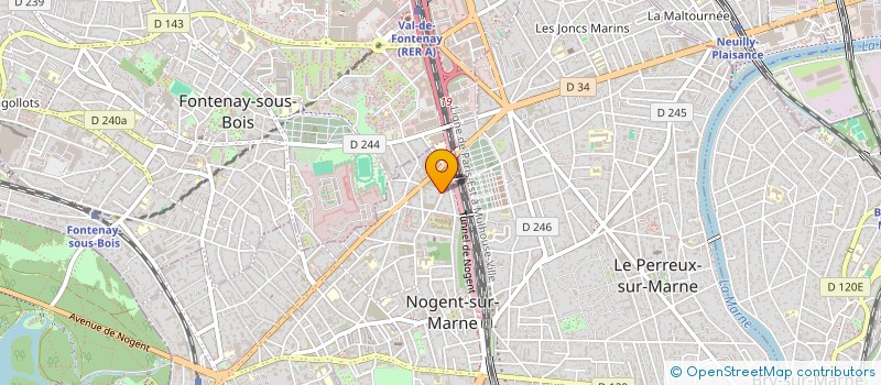 localisation de l'entreprise MONSIEUR MARC ZANA  NOGENT-SUR-MARNE