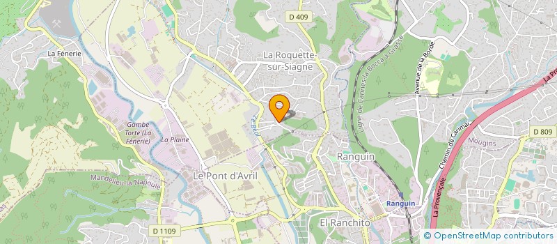 localisation de l'entreprise MONSIEUR MARC ZERROUKI à LA ROQUETTE-SUR-SIAGNE