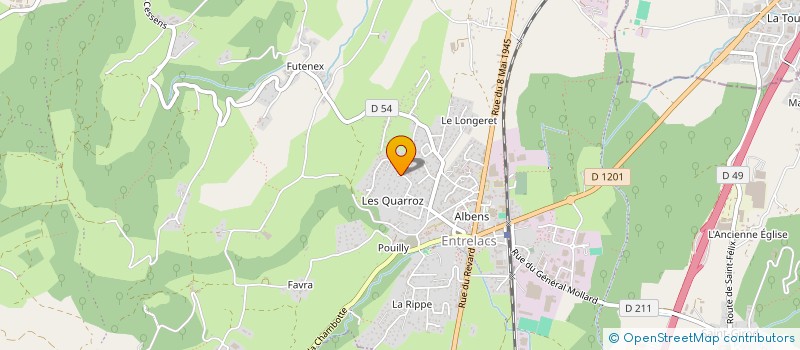 localisation de l'entreprise MONSIEUR MARC ZIEGLER à ENTRELACS