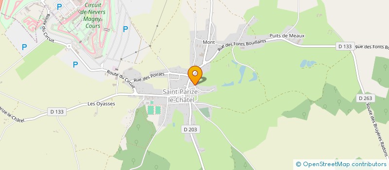 localisation de l'entreprise MONSIEUR MARC ZINGARELLI  SAINT-PARIZE-LE-CHATEL