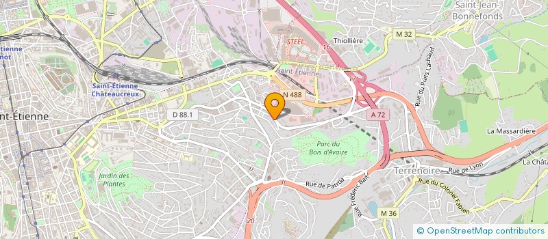 localisation de l'entreprise MONSIEUR MARCEAU BLACHON à SAINT-ETIENNE