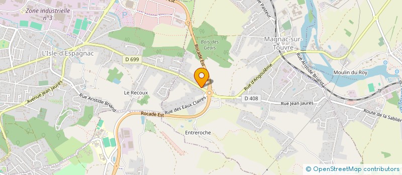 localisation de l'entreprise MONSIEUR MARCEAU BORDIER à MAGNAC-SUR-TOUVRE