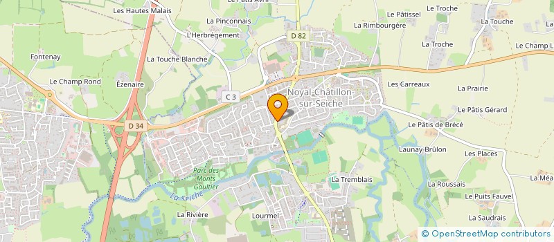 localisation de l'entreprise MONSIEUR MARCEAU CHABRIER  NOYAL-CHATILLON-SUR-SEICHE