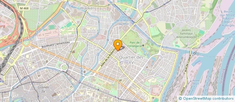 localisation de l'entreprise MONSIEUR MARCEAU DACLIN  STRASBOURG