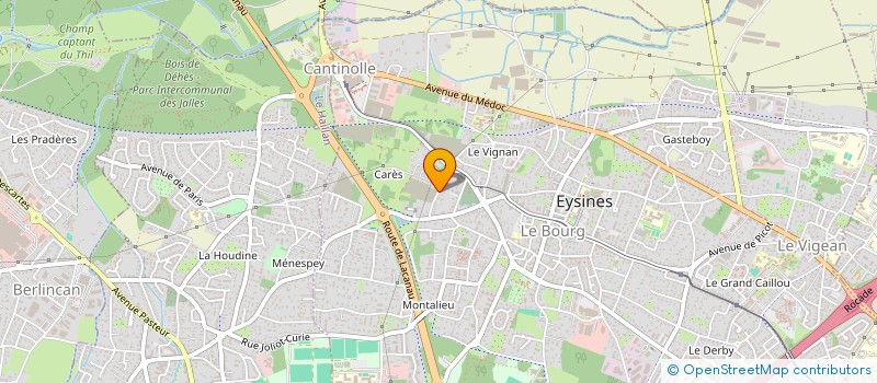 localisation de l'entreprise MONSIEUR MARCEAU GAUDNER  EYSINES