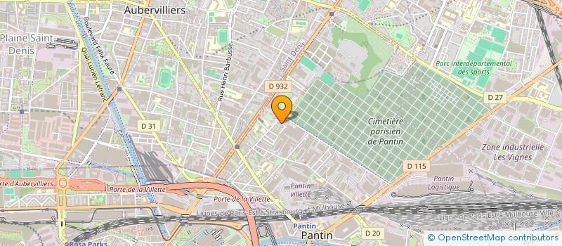 localisation de l'entreprise MONSIEUR MARCEAU GUERIN à PANTIN
