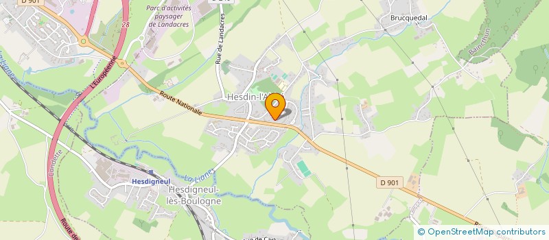 localisation de l'entreprise MONSIEUR MARCEAU LEGRAND  HESDIN-L'ABBE