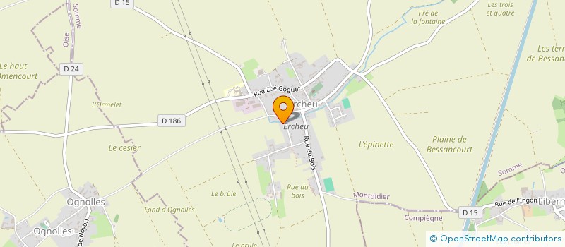 localisation de l'entreprise MONSIEUR MARCEAU MOREAU  ERCHEU