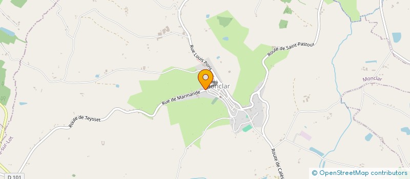 localisation de l'entreprise MONSIEUR MARCEAU OSMONT  MONCLAR