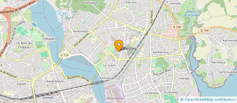 localisation de l'entreprise MONSIEUR MARCEAU REINHARD  LORIENT