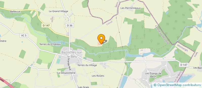 localisation de l'entreprise MONSIEUR MARCEL ALRIC à BAZOCHES-SUR-LE-BETZ