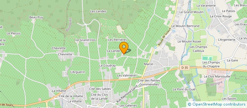 localisation de l'entreprise MONSIEUR MARCEL AMIRAULT  BOURGUEIL