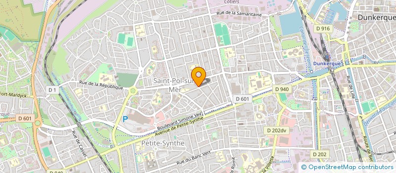 localisation de l'entreprise MONSIEUR MARCEL ANDRE BECUE à DUNKERQUE