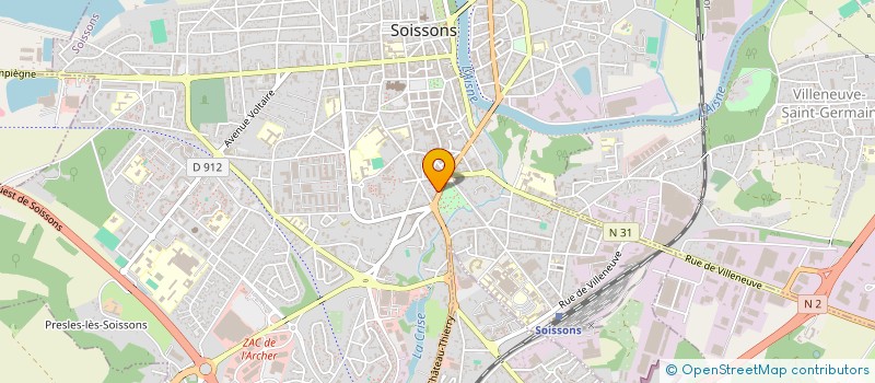 localisation de l'entreprise MONSIEUR MARCEL ANDRILLON à SOISSONS