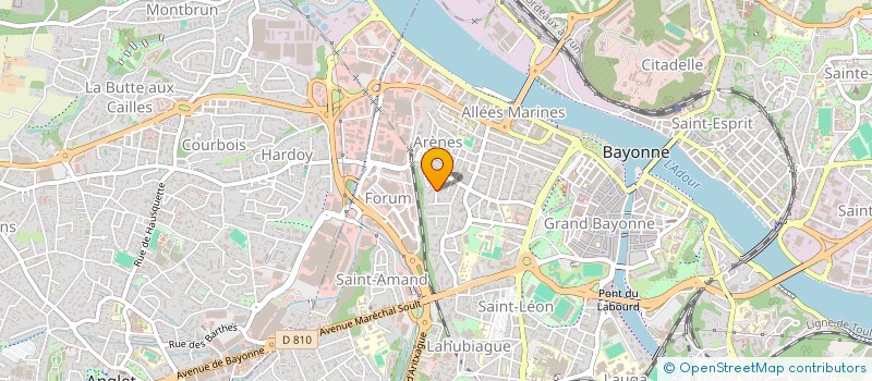 localisation de l'entreprise MONSIEUR MARCEL ARTEON à BAYONNE