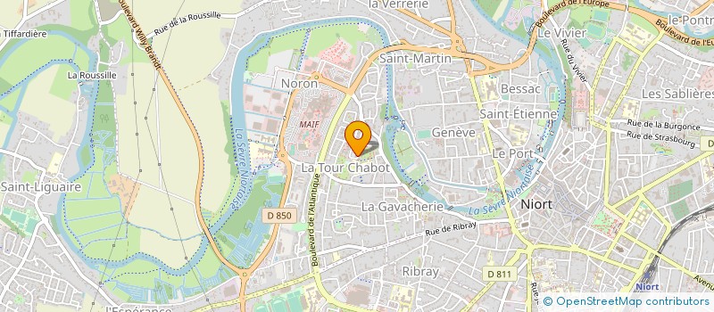 localisation de l'entreprise MONSIEUR MARCEL ASSOCIE  NIORT